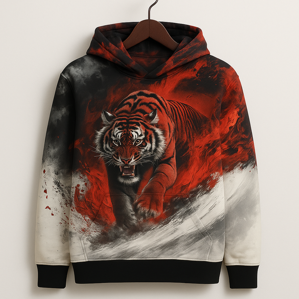Inferno Roar Printed Hoodie