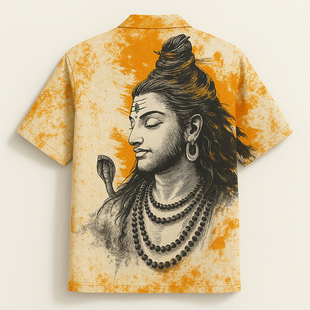 MAHADEV PRINTED CUBAN SHIRT