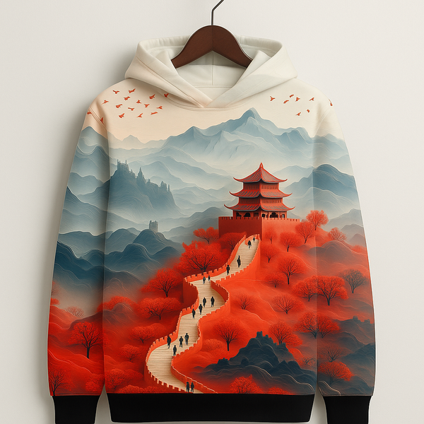 Path of Serenity Printed Hoodie
