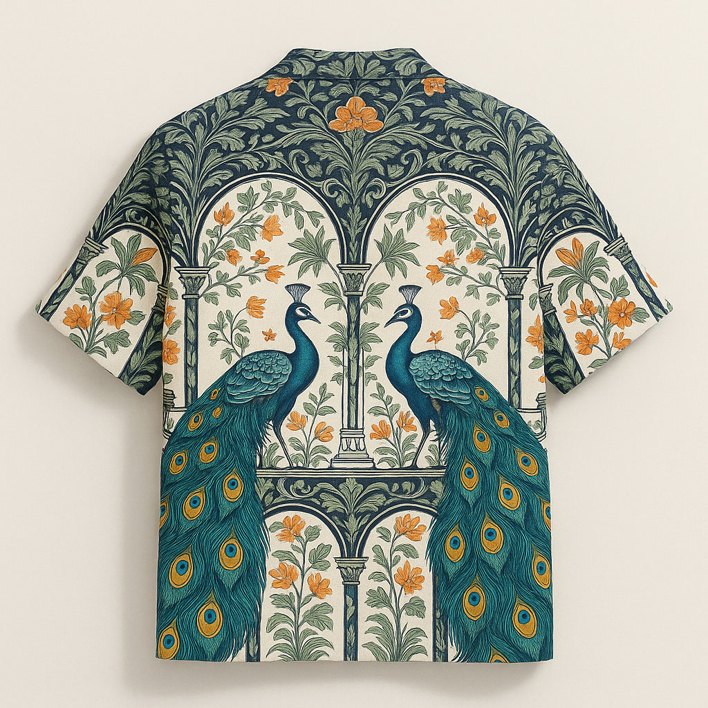 PEACOCK PALACE CUBAN SHIRT