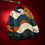 Aurelia Waves Printed Hoodie