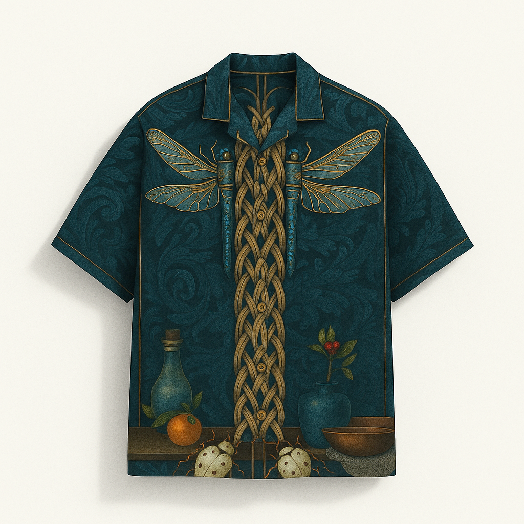 DRAGONFLY TEMPLE CUBAN SHIRT