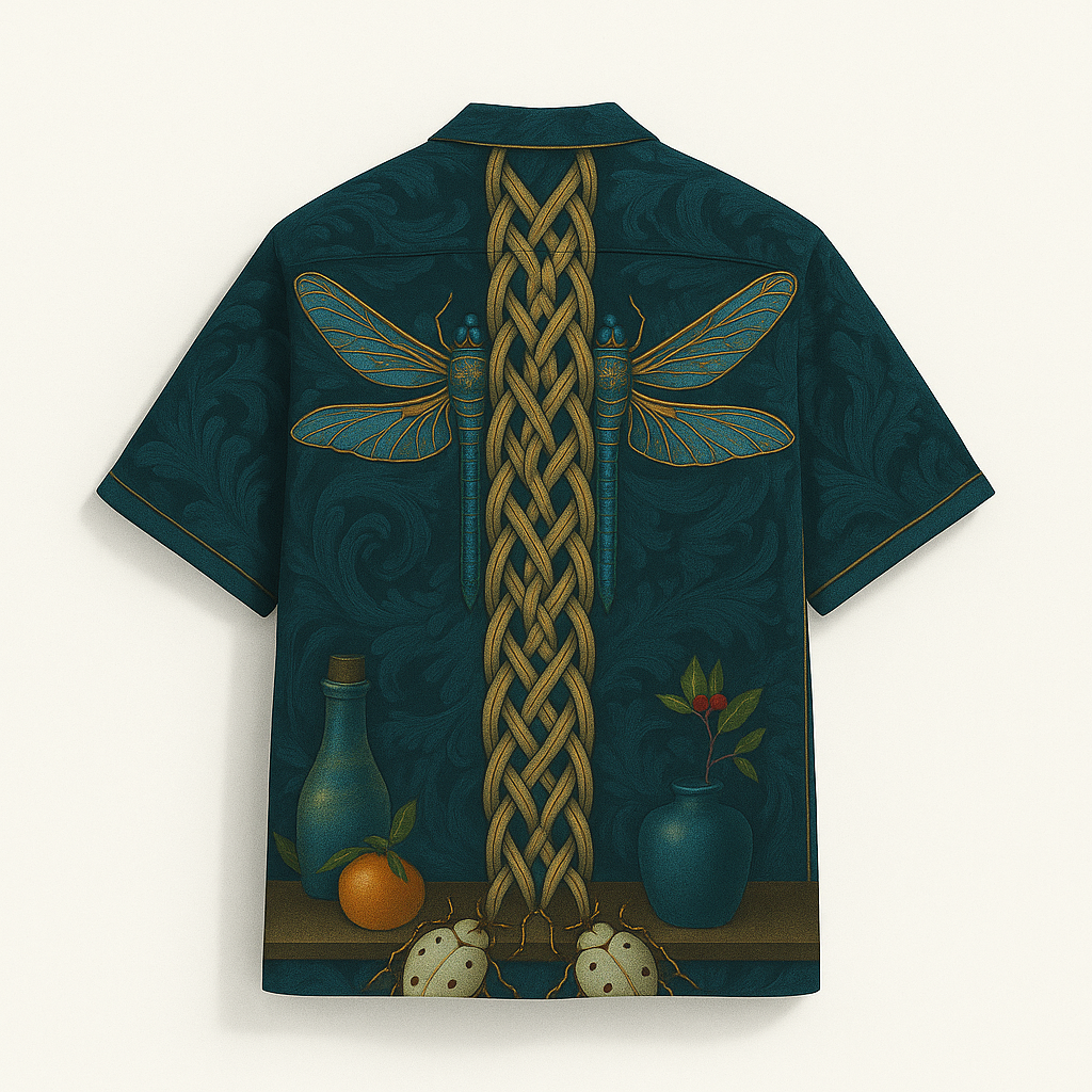 DRAGONFLY TEMPLE CUBAN SHIRT