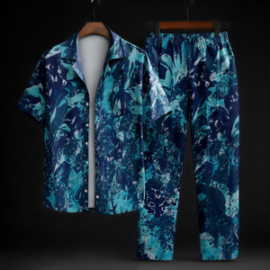 Blue Floral Co-Ord Set