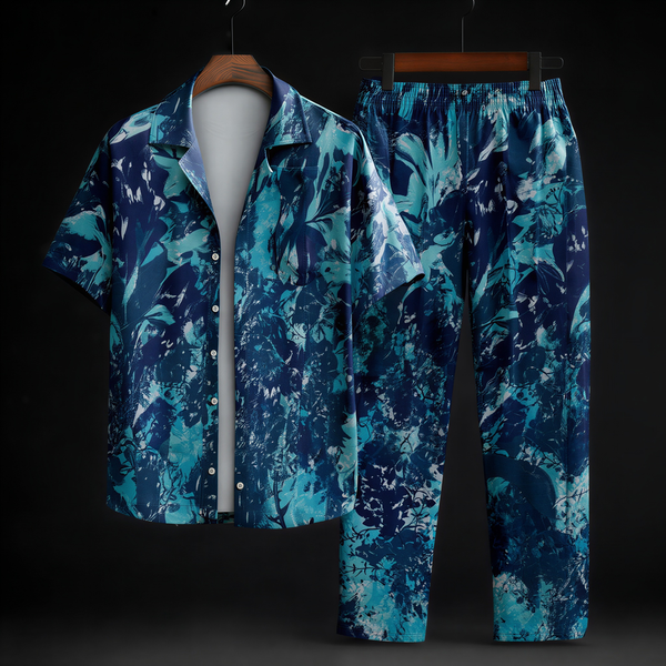 Blue Floral Co-Ord Set