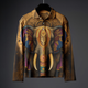 Elephant Printed Full Sleves T-Shirt