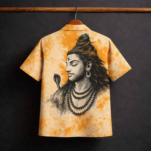 MAHADEV PRINTED CUBAN SHIRT