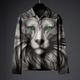 Grey Tiger Printed Full Sleves T-Shirt
