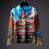 Palmero Skeloton Printed Full Sleves T shirt