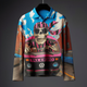 Palmero Skeloton Printed Full Sleves T shirt