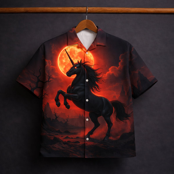 UNICORN-RED CUBAN SHIRT