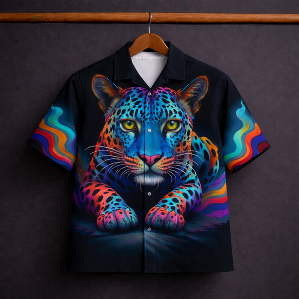 NEON PANTHER CUBAN SHIRT