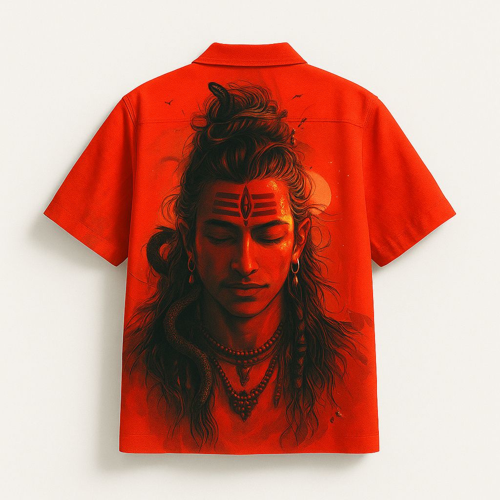 SHIVA DRISHTI PRINTED CUBAN SHIRT