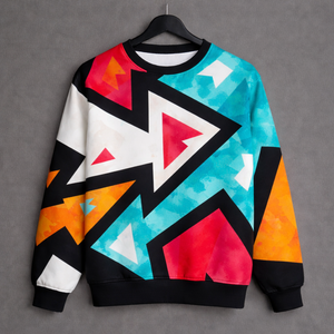 Dynamic Arrows Printed Sweatshirt