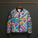 RETRO SHAPES BOMBER JACKET